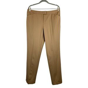 Lafayette 148 New York Womens Beige Wool Stretch Trousers Size 10